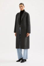 Riley Wool Coat Charcoal