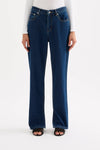 Organic Split Hem Jean Force Blue