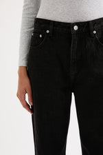 Organic Split Hem Jean Vintage Black