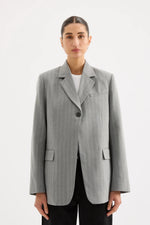 Cilia Blazer Steel Stripe