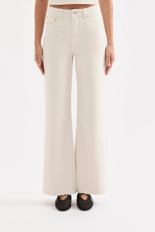 Cali Stretch Wide Leg Jean Dune