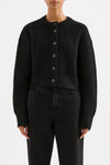 Nixon Cropped Cardigan Black