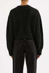 Nixon Cropped Cardigan Black