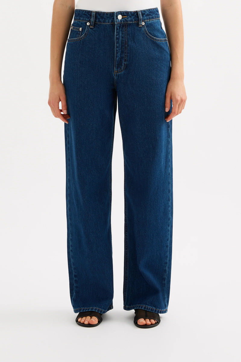 Organic Baggy Jean Force Blue