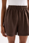 Ingrid Linen Short Clove