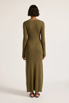 Gaia Knit Maxi Dress Olive