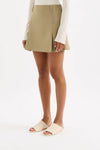 Audrey Tailored Mini Skirt Moss