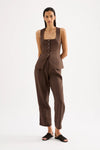 Ingrid Linen Pant Clove