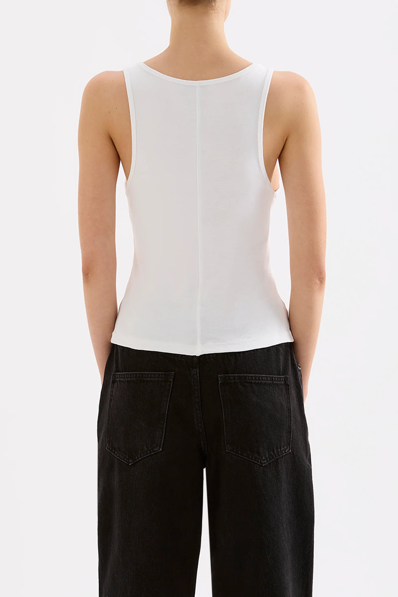 Organic 90s Singlet White