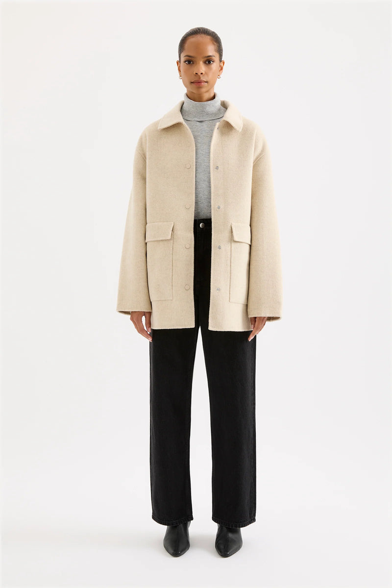 Levi Wool Coat Oat