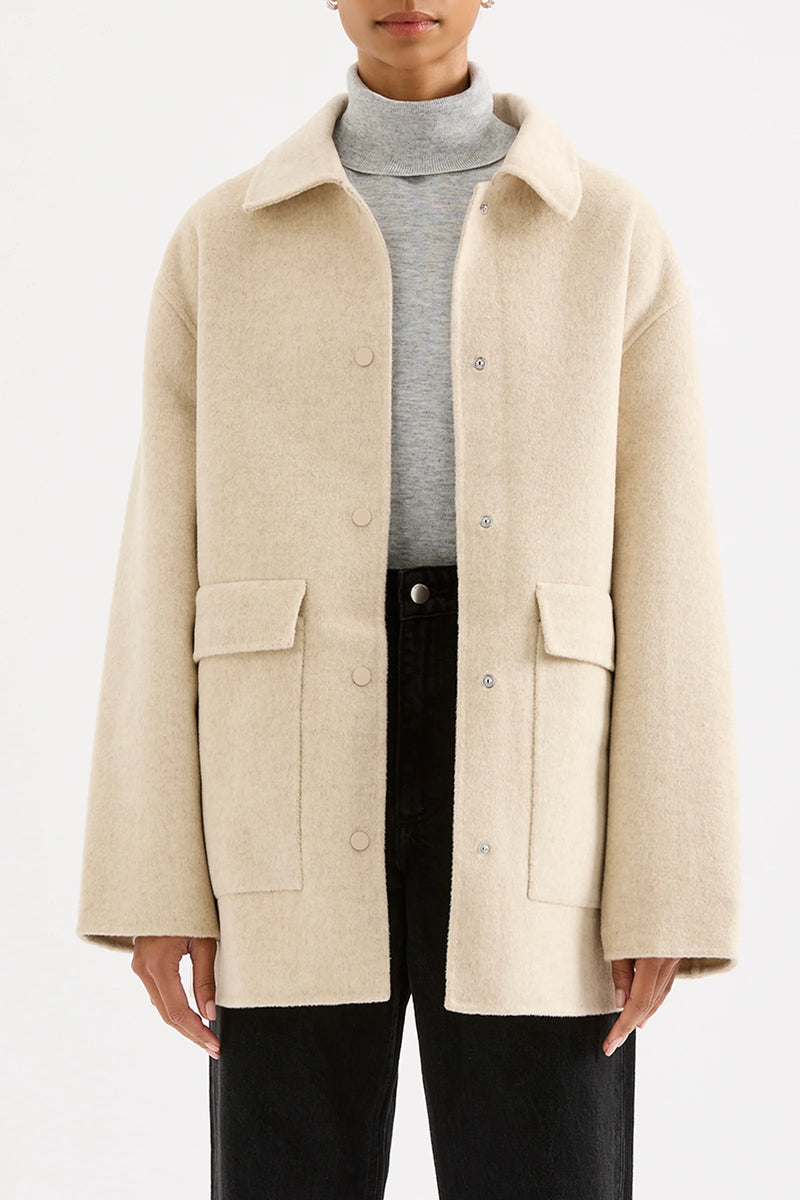 Levi Wool Coat Oat