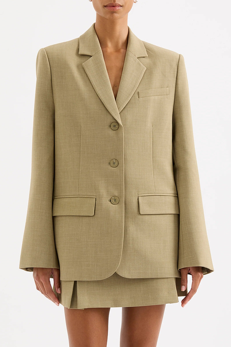 Audrey Tailored Blazer Moss