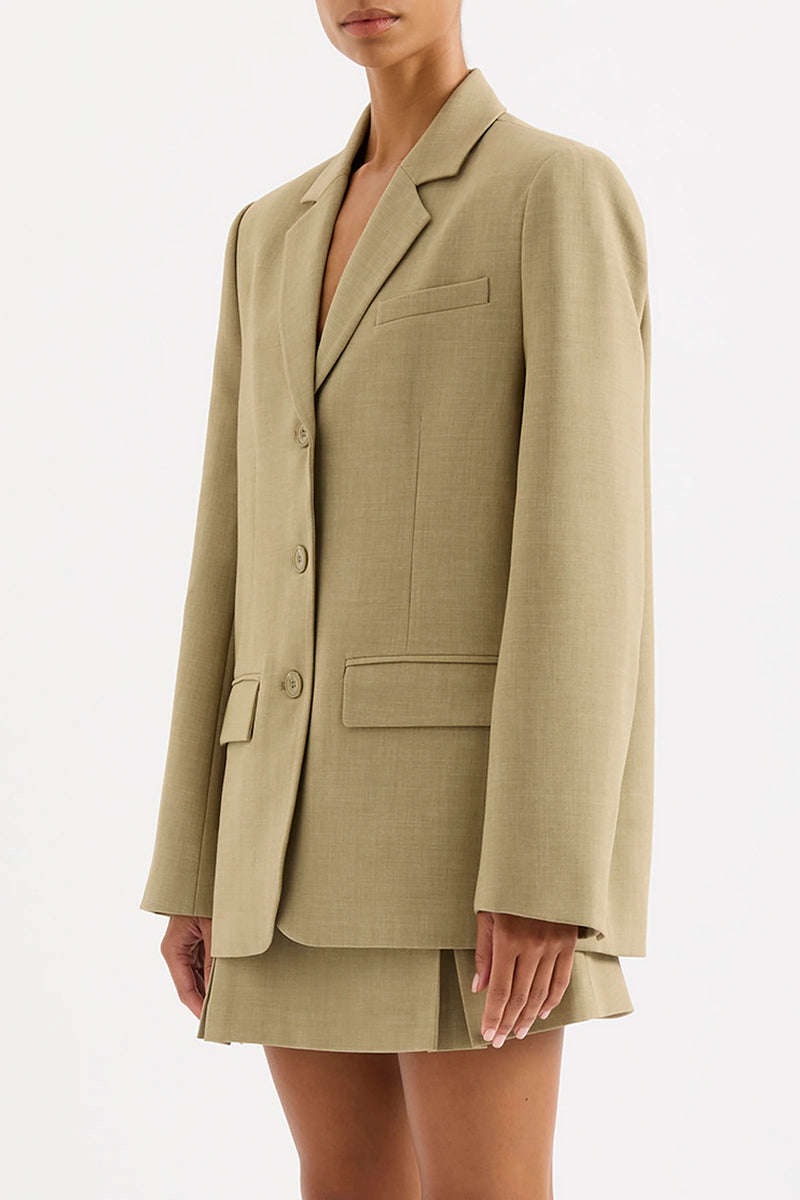 Audrey Tailored Blazer Moss