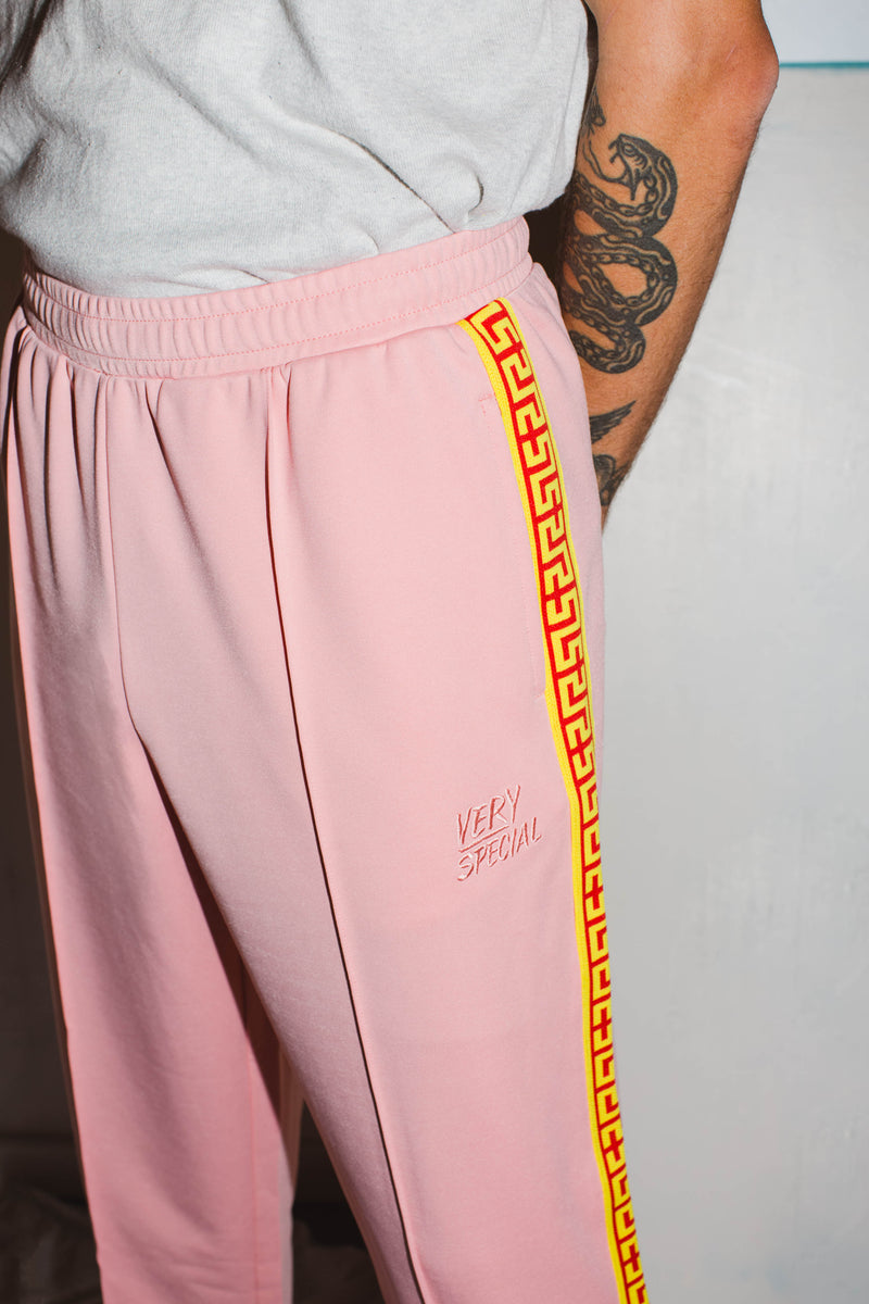 Geo Trackpant Pink