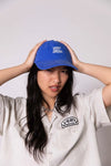 Washed Blue Stack Logo Dad Cap