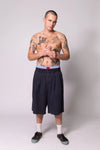 Midnight Shay Pleated Shorts