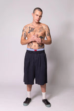 Midnight Shay Pleated Shorts