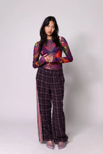 Chains and Roses LS Mesh Top