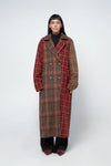 Double Breasted Blanket Coat Brick Wall