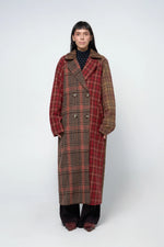 Double Breasted Blanket Coat Brick Wall