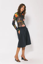Midnight Shay Pleated Shorts