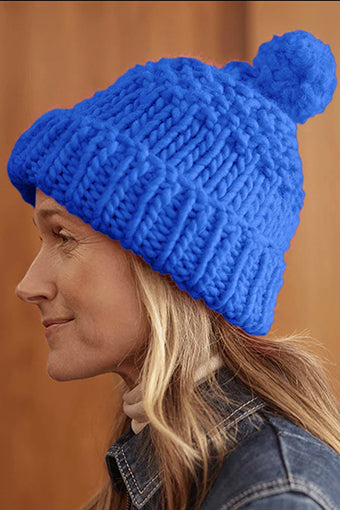 Rachel Beanie Knit Kit Bolting Blue