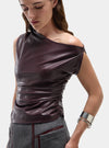 Ivone Asymmetric Top Plum