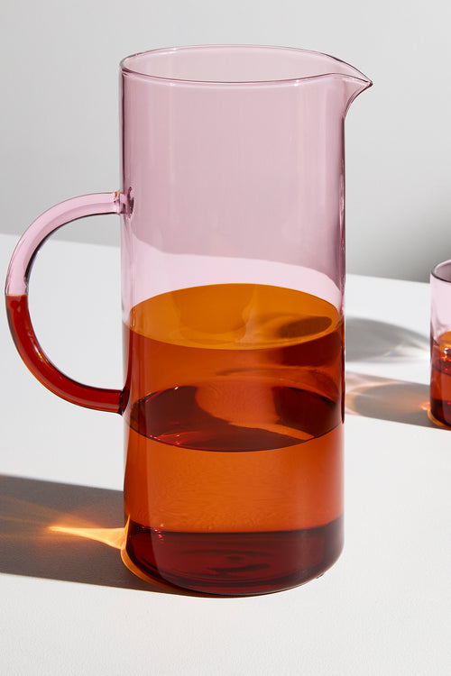 Two Tone  Pitcher Pink + Amber