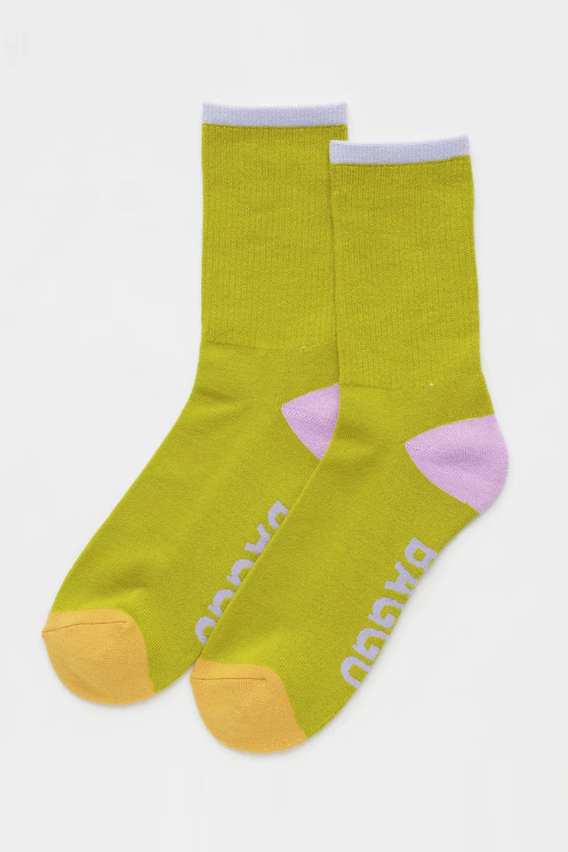 Ribbed Sock Citron Mix