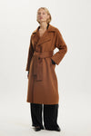 Uncover Woolen Trench Coat Chestnut