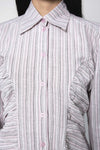 Ruffle Blouse Pink Stripe