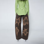 Stencil Barrel Jean Mud