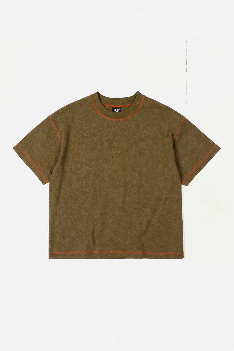 Chameleon Waffle T Shirt Olive