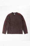 Washed Racer LS Tee Brown Red