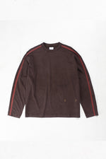 Washed Racer LS Tee Brown Red