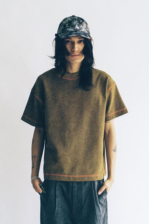 Chameleon Waffle T Shirt Olive