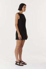 Skyline Tailored Mini Dress Black