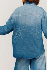 Take A Trip Topstitch Shirt Blue Wash