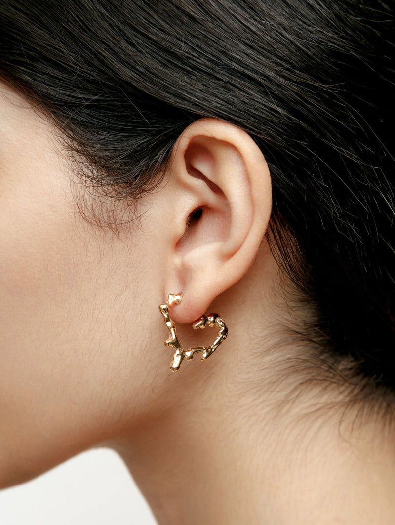 Small Miriam Earrings Gold