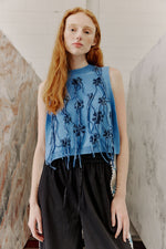 Niko Vest Floral Blue