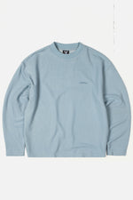 Logo Waffle LS T Shirt Baby Blue