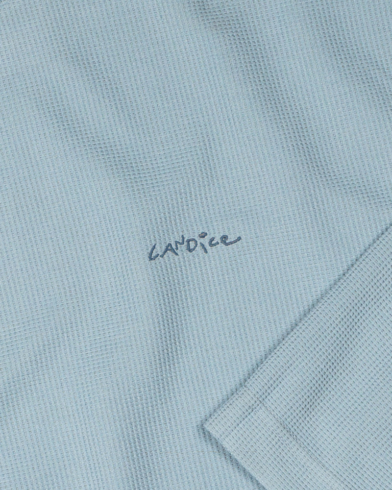 Logo Waffle LS T Shirt Baby Blue