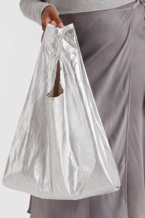 Standard Baggu Bag Chrome Metallic