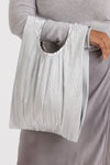 Pleated Baggu Chrome Metallic