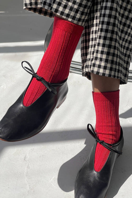 Her Socks Ruby Glitter