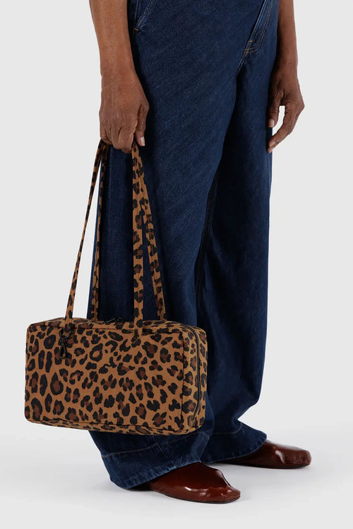 Nylon Bowler Bag Leopard