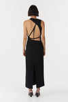 Chrome Vision Open Back Dress Black