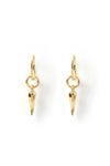 Cornicello Gold Charm Earrings Gold (Pair)