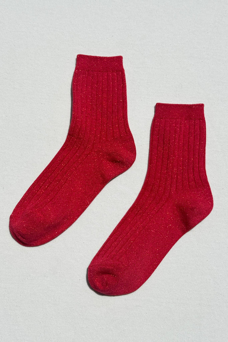 Her Socks Ruby Glitter