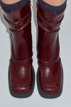 Malene Ankle Boots Burgundy